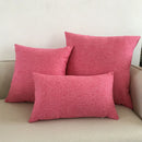 DecorBites™ Ivory Sofa Cushion Cover Solid Basic 30x50cm - 60x60cm
