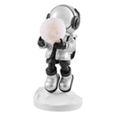 Hadfield takes the Moon // Lighted Astronaut- Sculpture // Black & Silver