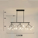 DecorBites™ Linear Firefly Chandelier: Elegant Tree Branch Lighting for Home Decor
