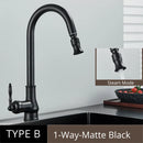 DecorBites™ Antique Brass Kitchen Faucet Pull Out Single Handle Mixer Tap 360 Rotation