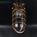 DecorBites™ Clear Glass Jar Ceiling Lamp for Bathroom Kitchen Outdoor - Waterproof Caged Mount