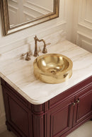 Copper Brass Basin Sink - Hammered circled Bathroom Sink