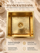 Gold Kitchen Sink - Unlacquered Brass Kitchen Sink