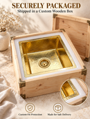 Gold Kitchen Sink - Unlacquered Brass Kitchen Sink