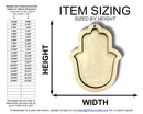 Unfinished Wood 2 Layer Hamsa Shadowbox Shape | DIY Craft Cutout | up to 46" DIY