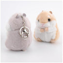 Cute Hamster Backpack Charm Keyring for Animal Lovers