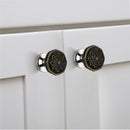 Mascot Hardware Octagon Swirl 1.46 in. Ceramic Drawer Cabinet Knob