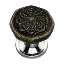 Mascot Hardware Octagon Swirl 1.46 in. Ceramic Drawer Cabinet Knob