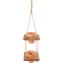 Hanging Terra Cotta Planter | Hanging Ceramic Plant Pot Holder | 6" x 22" x 6"
