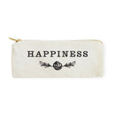 Happiness Cotton Canvas Pencil Case and Travel Pouch