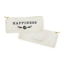 Happiness Cotton Canvas Pencil Case and Travel Pouch