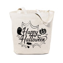 Happy Halloween Cotton Canvas Tote Bag