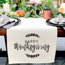 Happy Thanksgiving Canvas Table Runner