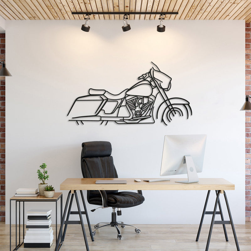 Harley Davidson Street Glide Metal Motorcycle  Silhouette Wall Art - MT1094