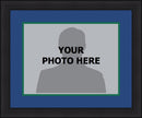 NHL Hockey Photo Picture Frame Kit - Hartford Whalers (Blue Matting, Green Trim)