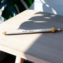 Haute & Flashy Silver Pattern Crown Pen Set of 12 | Giftable Quote Pens