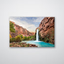 Havasu Falls Print Metal Wall Art – Arizona Waterfall Scenic Nature Decor