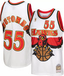 Dikembe Mutombo Atlanta Hawks Mitchell & Ness White Hardwood Classics 1996-97 Swingman Jersey