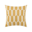 DecorBites™ Embroidered Daisy Floral Fish Pillow Cover 45x45cm/30x50cm Yellow Blue