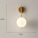 DecorBites™ Glass Gold LED Wall Lamp for Chic Indoor Lighting