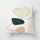 DecorBites™ Geometric Stitch Print Pillow Cover - Modern Minimalist Office Cushion