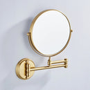 DecorBites™ LED Wall Mounted Makeup Mirror 8" Folding Cosmetic Mirror