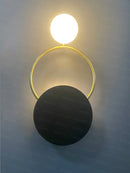 DecorBites™ Golden Ring Wall Sconce: Nordic Bedroom Lighting Fixture for Modern Living Room Decor