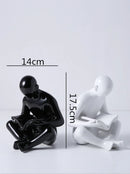 DecorBites™ Creative Ceramics Sculpture for Modern Desktop Bookcase Decor and Home Craft Decoration