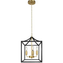 DecorBites™ Black Farmhouse Chandelier for Dining Kitchen Living Room E14 Lamp