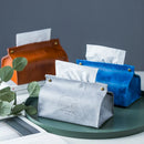 DecorBites™ Leather Tissue Box Holder - Nordic Style Decor Storage Case