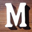 White Wooden Letter English Alphabet DIY Personalised Name Design Art Craft Free Standing Heart Birthday Wedding Home Decor 8cm