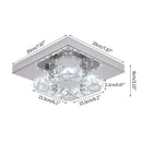 DecorBites™ Crystal LED Ceiling Light Plafon Chandelier Stainless Steel Luminaria