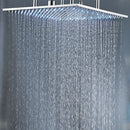 DecorBites™ 20" Chrome LED Rain Shower Head Ceiling Mounted Top Sprayer with Arm