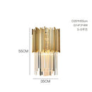 DecorBites™ Golden Stainless Steel Crystal Chandelier for Elegant Foyer Lighting