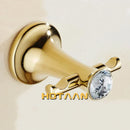 DecorBites™ Gold Bathroom Hardware Set: Towel Rack, Toilet Paper Holder, Towel Bar, Hook
