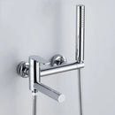 DecorBites™ Gold Bathtub Faucet with Swivel Tub Spout & Full Shower Set.