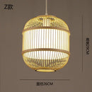 DecorBites™ Japanese Bamboo Chandelier Lights for Bedroom Living Room Tea Room Zen Lamps