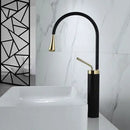 DecorBites™ Brushed Gold Basin Faucet Hot Cold Black Sink Kitchen Swivel Water Crane