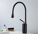 DecorBites™ Gold & Marble Basin Faucet: Single Handle Swivel Sink Water Crane