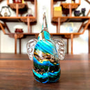 DecorBites™ Crystal Glass Elephant Sculpture Figurine Handmade Craft Home Decor Gift