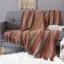 DecorBites™ Geometric Aztec Baja Blanket - Boho Decor Sofa Cover & Throw