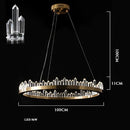 DecorBites™ Dimmalbe LED Crystal High Ceiling Chandelier for Living Room