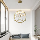 DecorBites™ Gold Glass Ball Chandelier Nordic Design for Home Dining Kitchen Restaurant Hallway