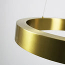 DecorBites™ Gold Copper Pendant Lights Nordic LED Hanging Lamp Modern Circle Ring Suspension