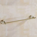 DecorBites™ Gold Crystal Bathroom Accessories Set: Luxe Brass Bath Hardware Wall Mount Collection