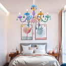 DecorBites™ Crystal Candle Chandelier: Elegant European Design for Bedroom, Restaurant & Children's Room