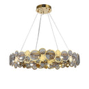 DecorBites™ Gold Iron Glass Chandelier Lighting for Dinning Room