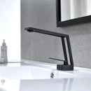DecorBites™ Black Brass Basin Faucet Mixer with Single Handle Deck Mount