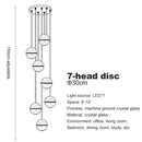 DecorBites™ Crystal Ball Chandelier: Stylish Meteor Shower Lighting for Restaurant, Bar, and Home