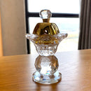 DecorBites™ Dual-Purpose Crystal Candle Holder & Metal Incense Burner for Wedding Table Centerpieces